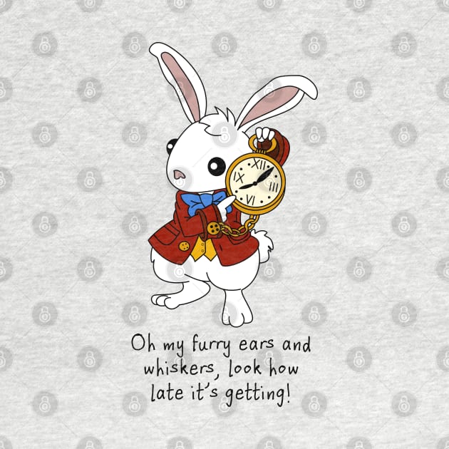White Rabbit - Alice in Wonderland by The Lemon Stationery & Gift Co